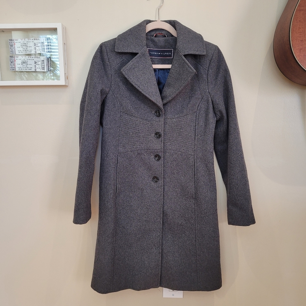 Tommy Hilfiger Wool Blend Coat PETITE